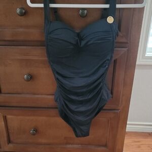 Elegant Black One-Piece Swimsuit